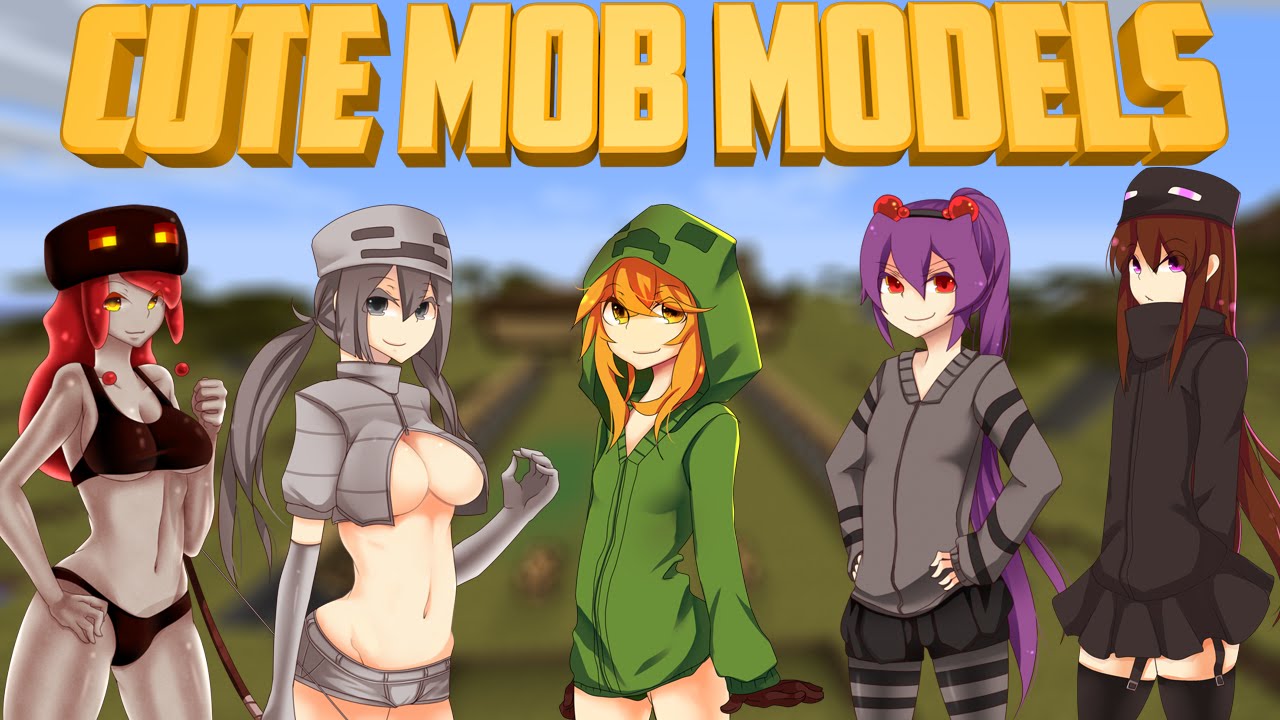 Minecraft Mods Cute Mob Models 18 Chicas Anime En Minecraft V 