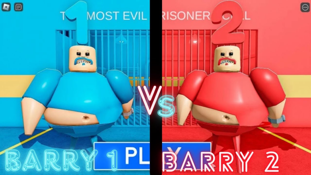 🔵1 BARRY VS 2 BARRY'S PRISON RUN! 🔴 - YouTube