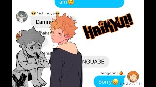 Haikyuu Texts - Hinata snap part 2