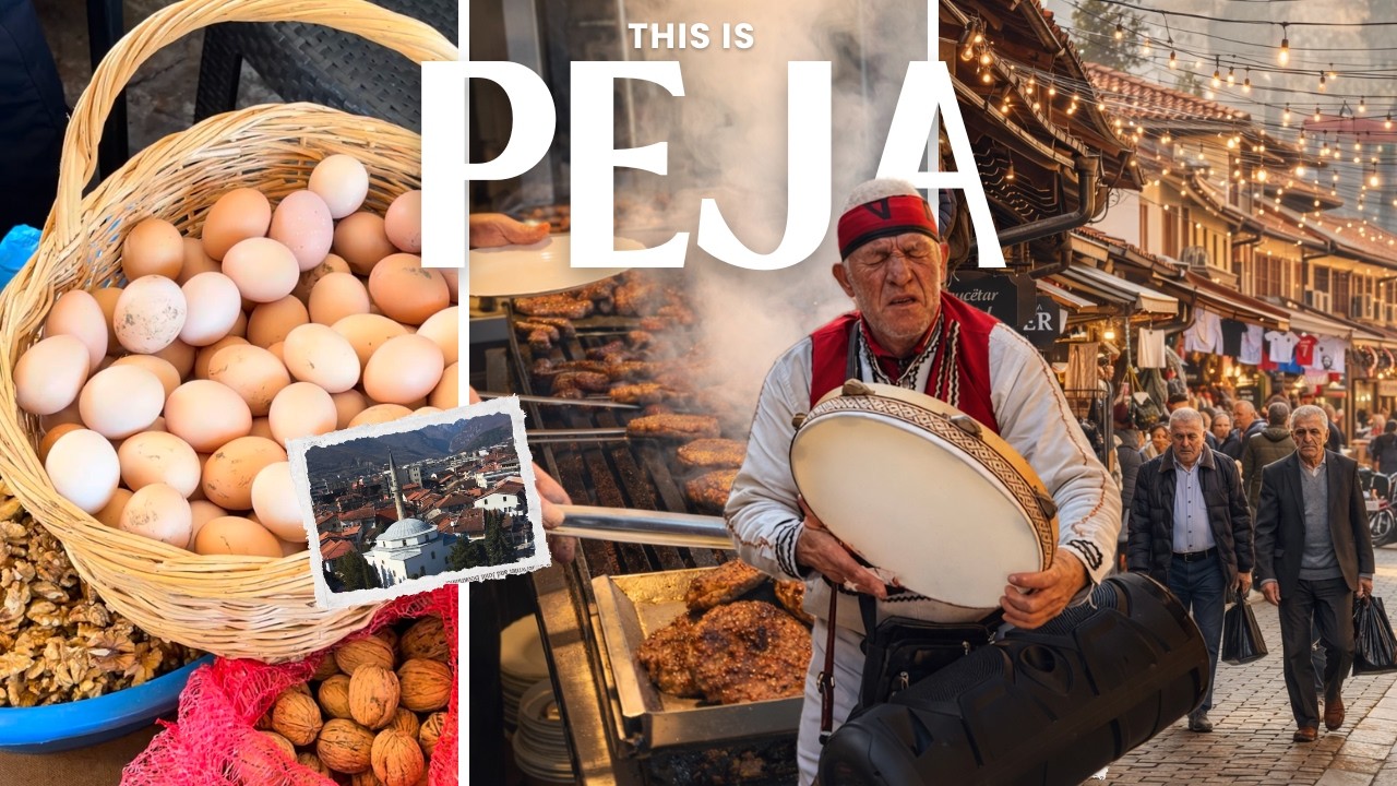 This is Peja 🇽🇰 The Amazing Atmosphere City | Old Bazaar, Traditional Market, Kebabs, City Center