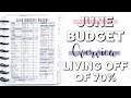 June Budget Overview 2020 (LIVING OFF OF 70%)| Naturally Lizzie