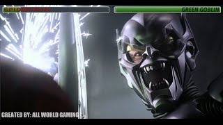 SpiderMan vs. Green Goblin With Healthbars | Remake with Full Fight