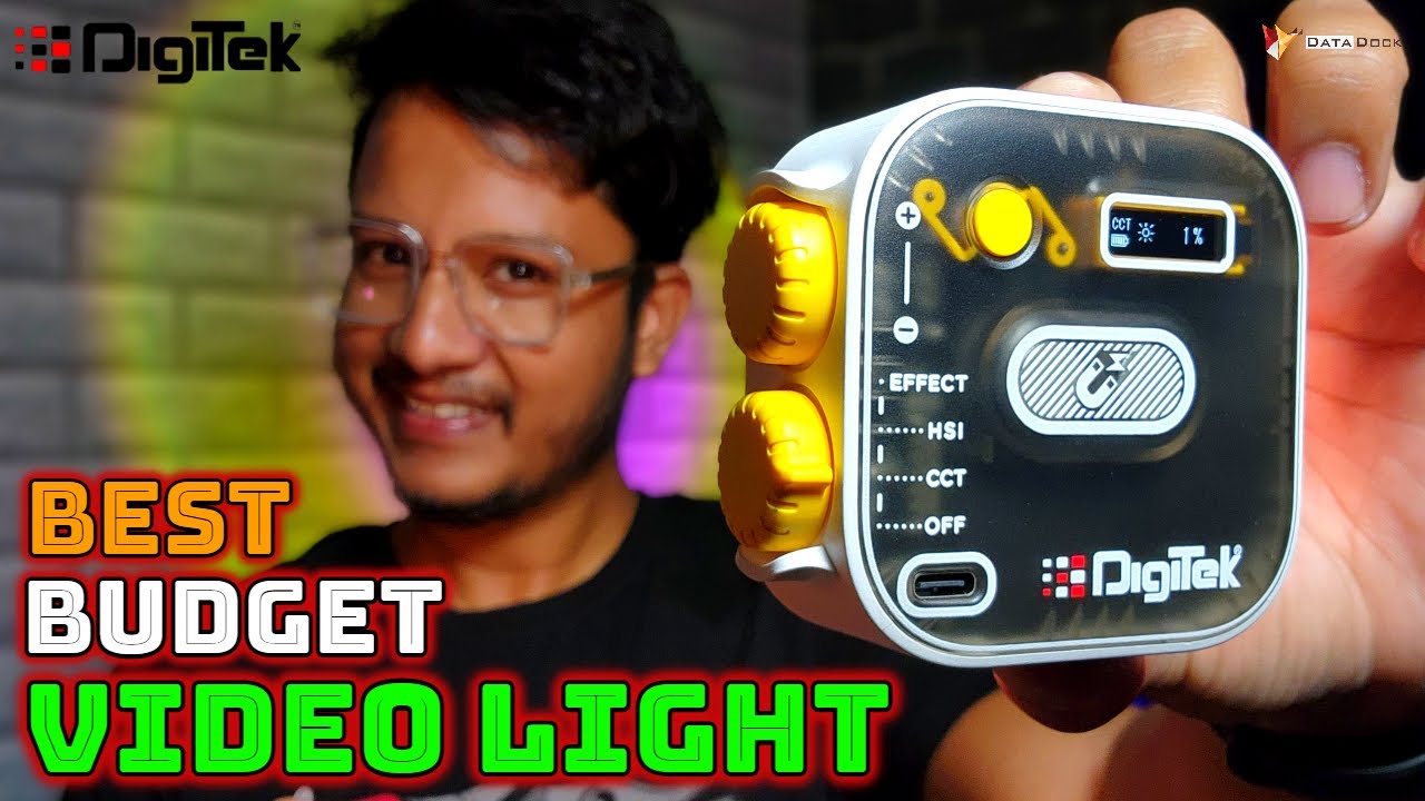 Best Budget VIDEO Light DIGITEK LEDD10W RGB Portable Mini RGB LED