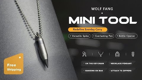 The Wolf Fang Titanium EDC Keychain Multitool - Best Multitool For Your Keychain 2023 | Edc