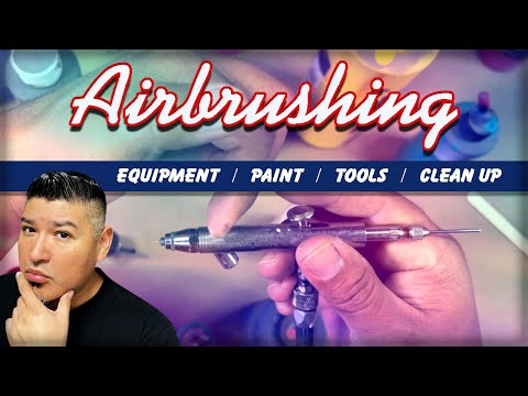 Airbrush for Beginners Shirts Miniatures Models Shoes Nails