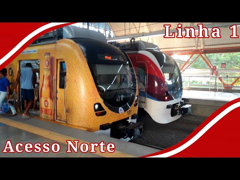 Movimentação de trens Hyundai Rotem EMU na Acesso Norte #6, CCR Metrô Bahia