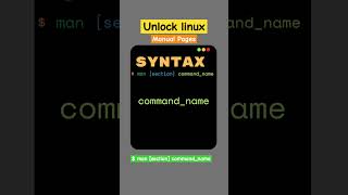 man command explained with syntax and usage : Linux Command man #SudoIt