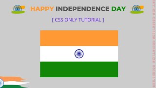 Make INDIAN FLAG Using HTML CSS only || Independence Day Special Web Development || Skillerior