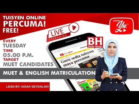 MUET & ENGLISH MATRICULATION, CEFR LISTENING BY MADAM AISAH #15