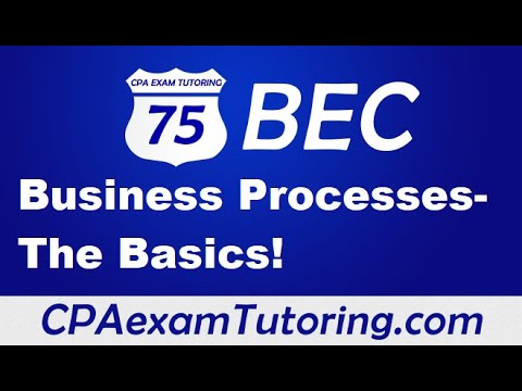 CPA Exam-BEC-Business Processes-The Basics-By Darius Clark