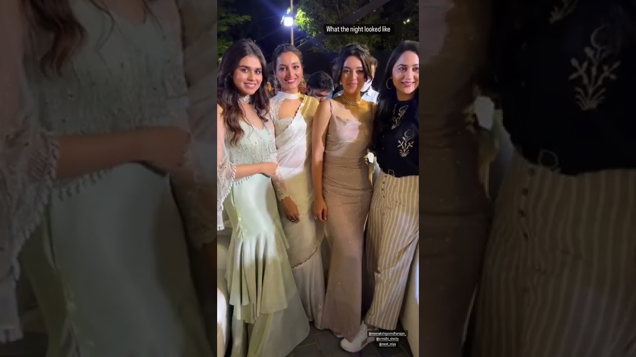 Srinidhi Shetty, Mirnalini Ravi, Miya George And Meenakshi at Cobra Audio launch | Chiyaan Vikram