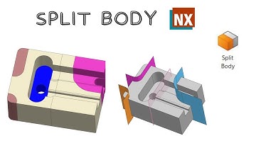 Split Body. How to use Split Body command in NX. NX 1980