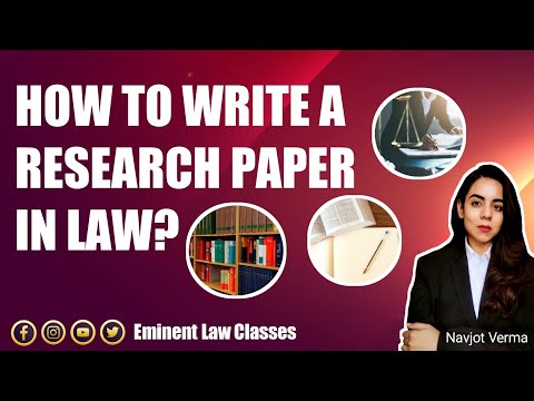 Video: How To Write A Term Paper In Law