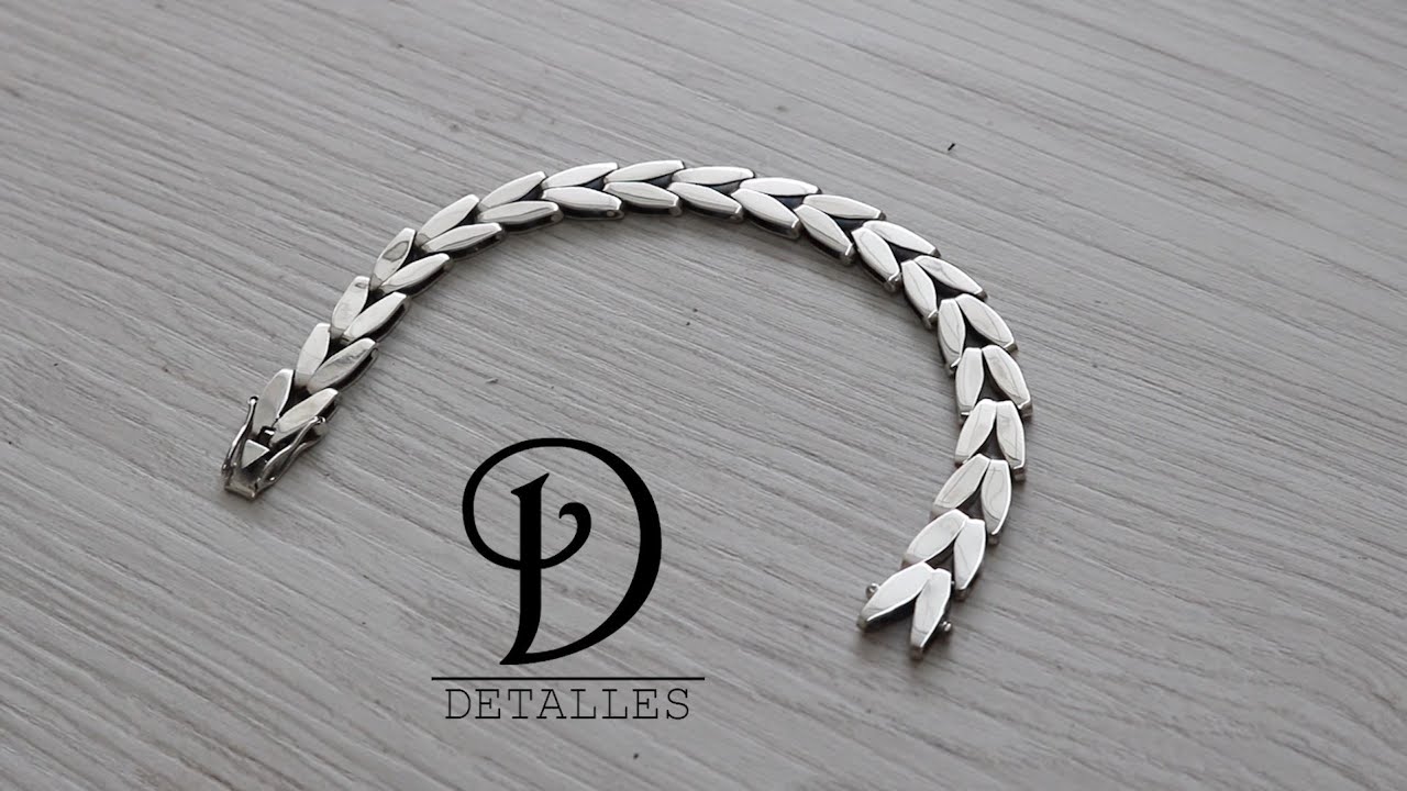Pulsera de plata modelo Espiga/Espiga silver bracelet - YouTube