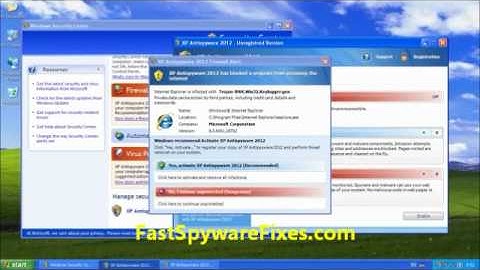 How To Remove XP Internet Security 2012