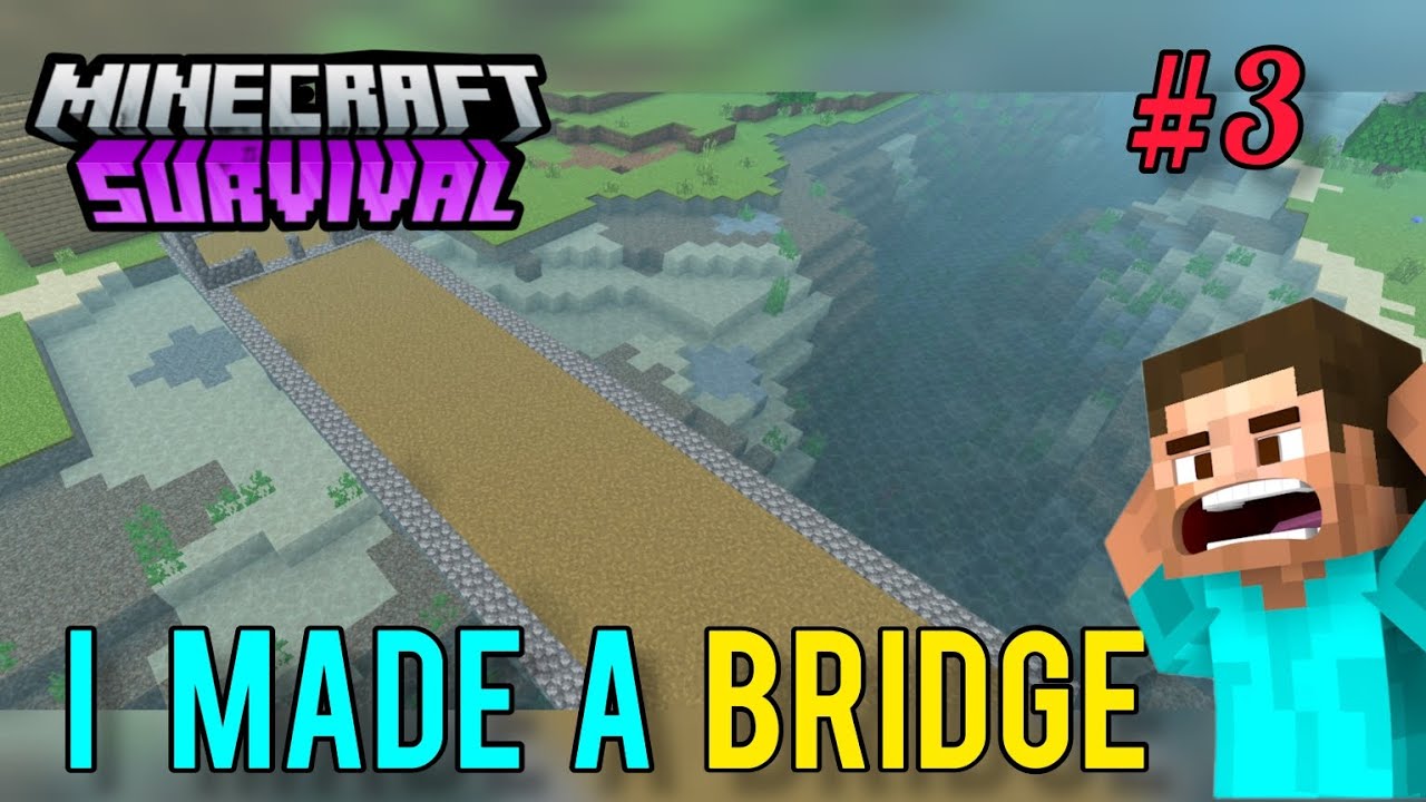 I made a Bridge in my world || #minecraft #gameplay - YouTube