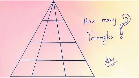 How Many Triangles are in this Picture - Maths Puzzle