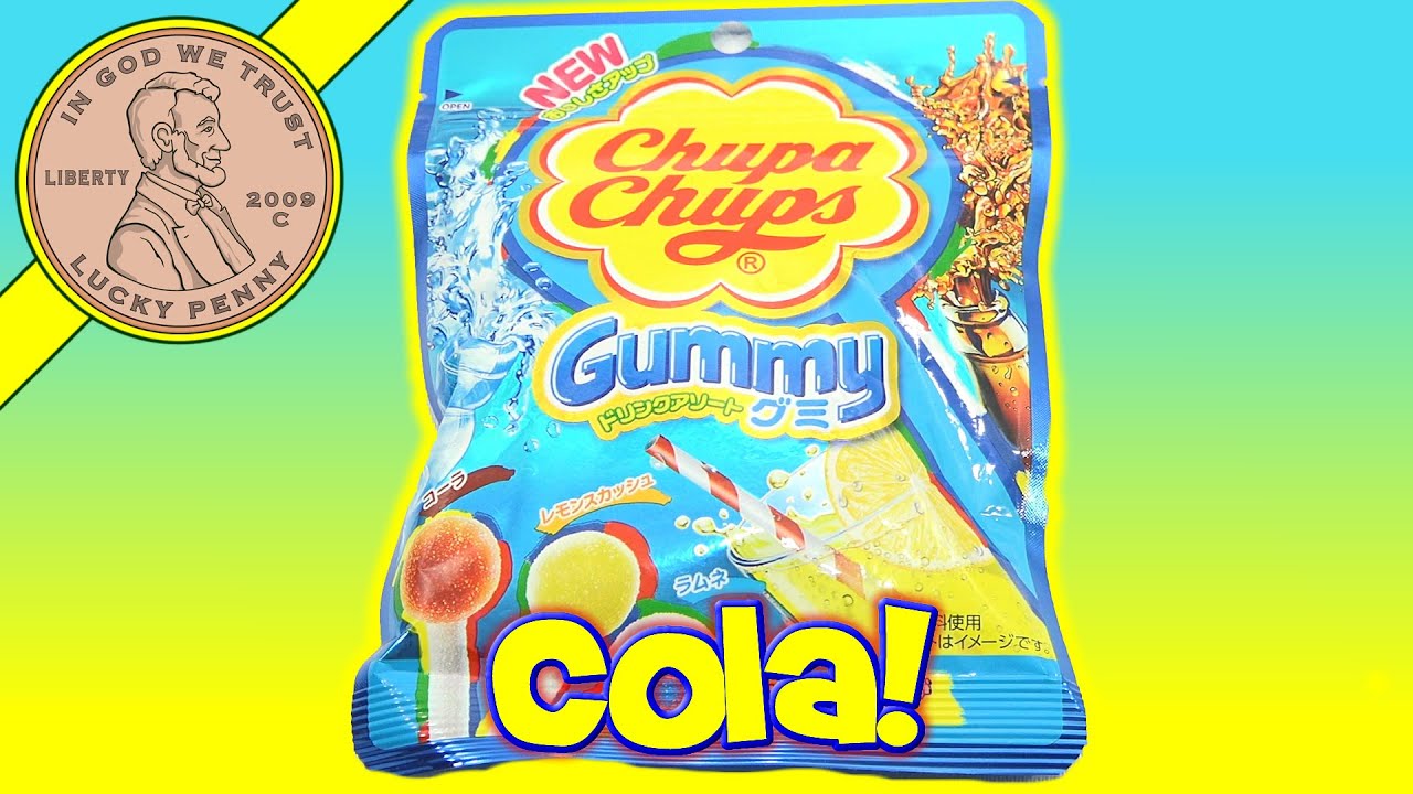 Chupa Chups Cola, Ramune & Lemon Soda Gummy Candies YouTube