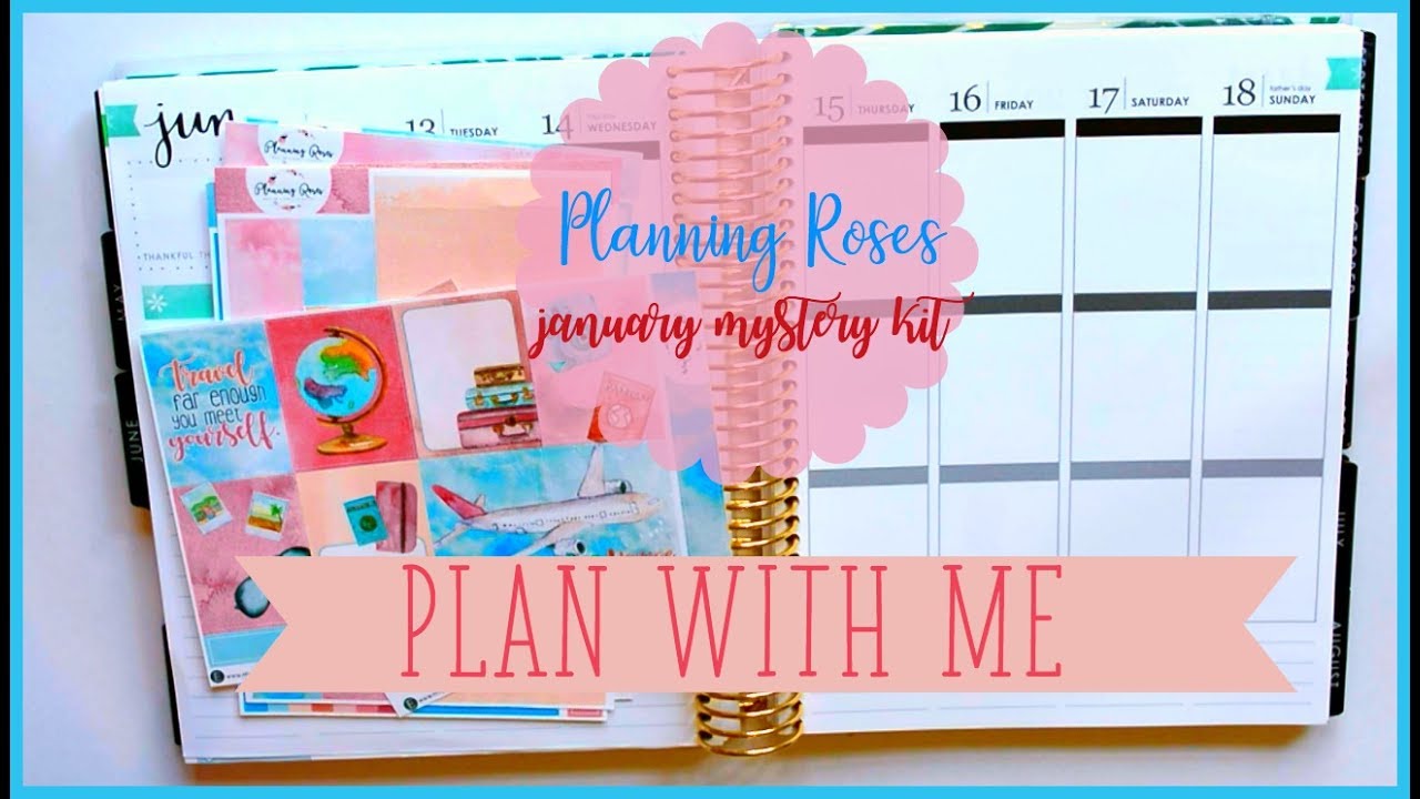 plan with me//january mystery ft. planning roses
