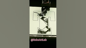 RoboArtLabor - Robot Draw #floral Elegance T 🌸✍️#robotart #drawing #robot #plotter #digitalart #art