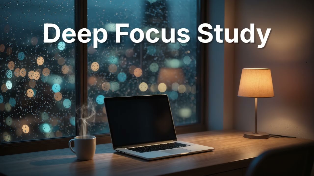 Rainy Night LoFi 🌧️ Deep Focus Music for Study | Calm Rain Beats