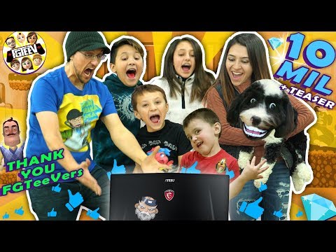 10 MILLION SUBSCRIBERS!  FGTEEV DOG MOST EXCITED!  Haha (THANK YOU ALL for 10 BILLION VIEWS too)