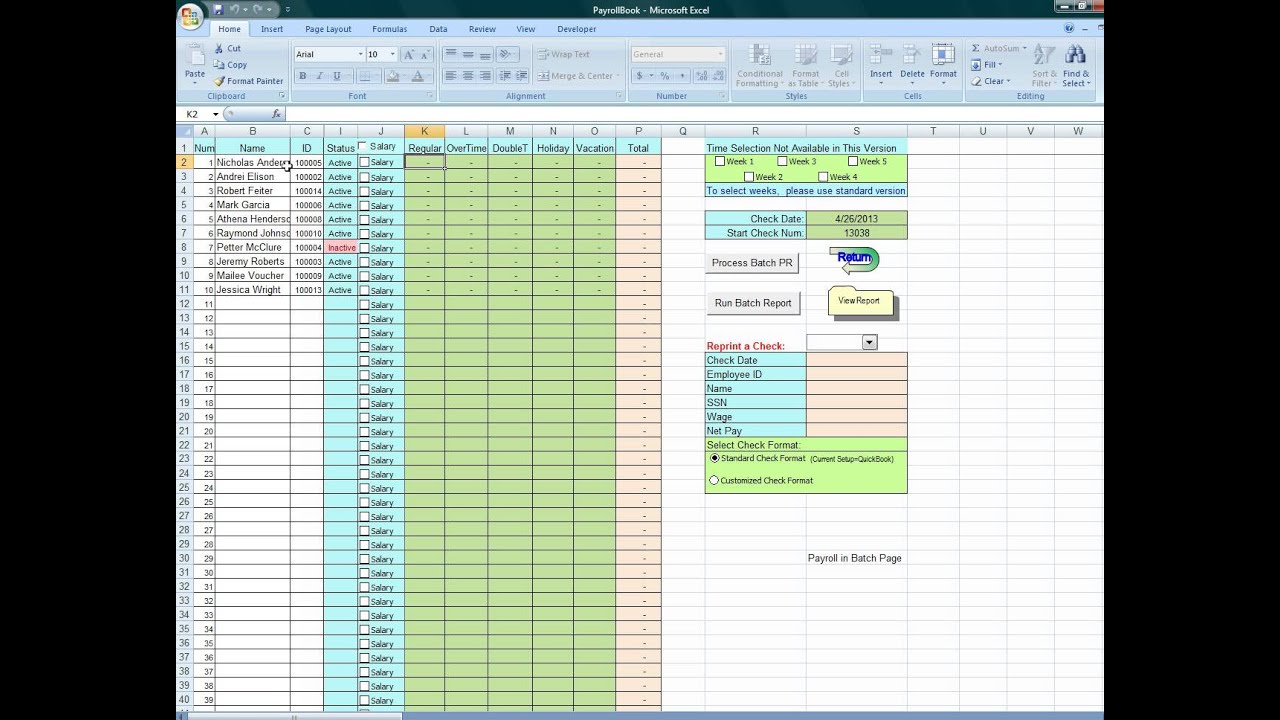 Employee vacation accrual template excel