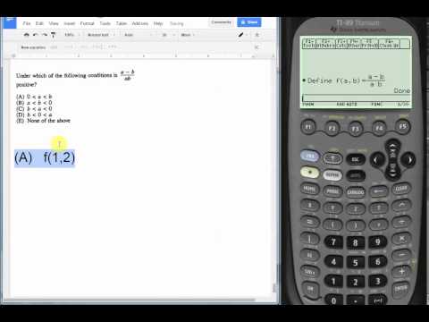 Backsolving with Defined Functions on TI 89 Titanium Calculator