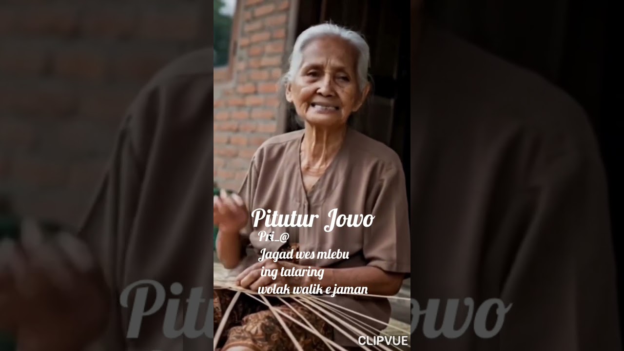 Jagad wes mlebu  ing tataring wolak walik e jaman