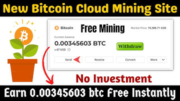 New Free Bitcoin Mining site Without Invest || BTC Cloud Mining site 2022 | BITCOIN BTC Earning