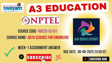 NPTEL Data Science for Engineers Week 1 Assignment Answers | July–Dec 2025 | NOC25-CS101 IIT Madras