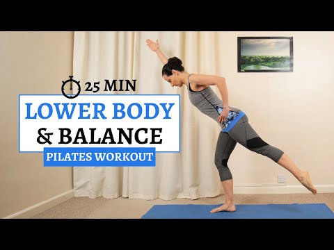 Pilates for Balance & Lower Body Strength | 25 Min Glutes and Core Workout