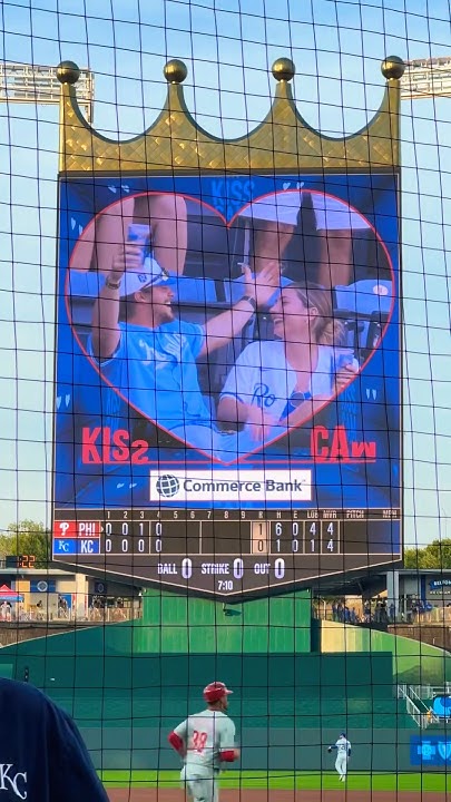 Royals kiss cam from the Phillies vs. Royals game on 8/24/2024! Part 2