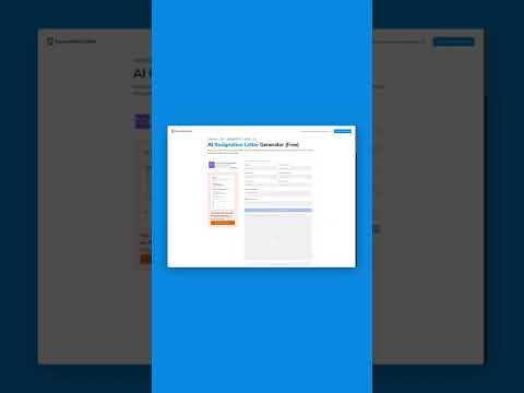 AI Resignation Letter Generator