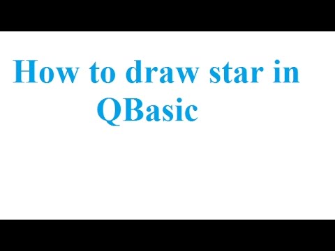 How to draw star in QBasicआपका कंप्यूटर दोस्त.