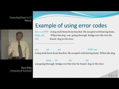Correcting Errors in L2 Writing 第二言語ライティングにおける