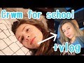 School Morning Routine grwm + school  Vlog!