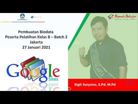 Vicon pengayaan Google Sites Kelas B Jakarta