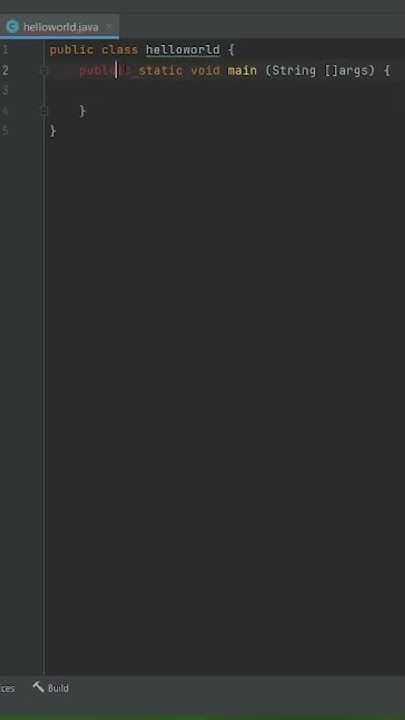 JAVA CODE TO PRINT HELLO WORLD - YouTube