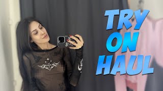 [4K] See Through Try On Haul | Transparent  clothes