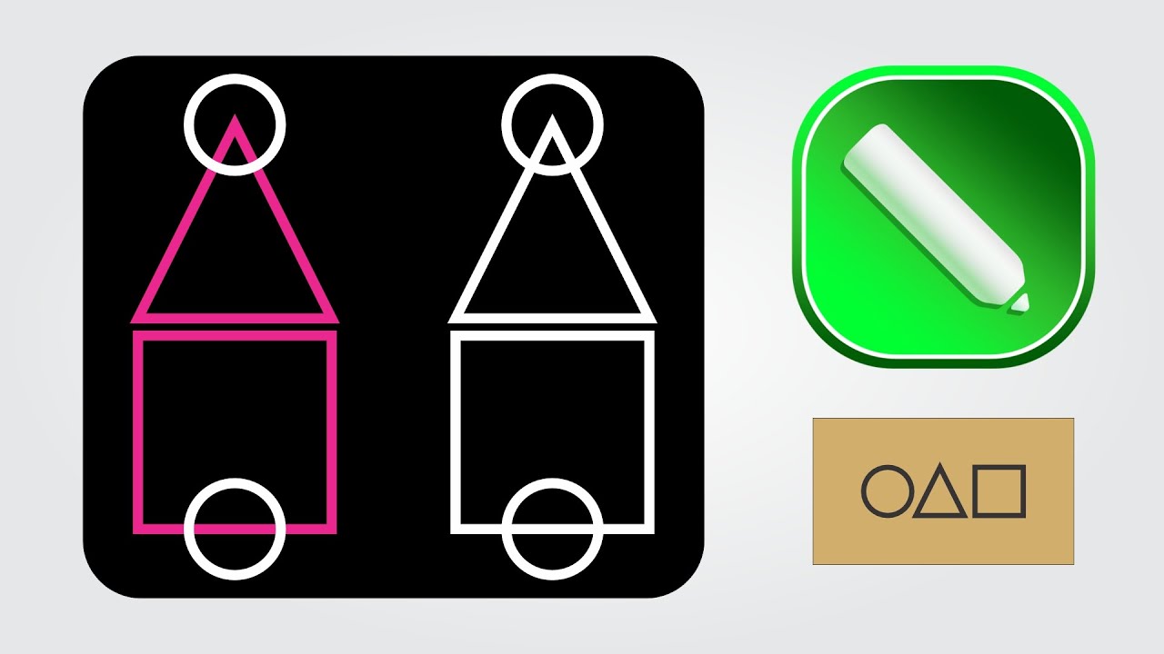 Squid Game Symbol in Coreldraw