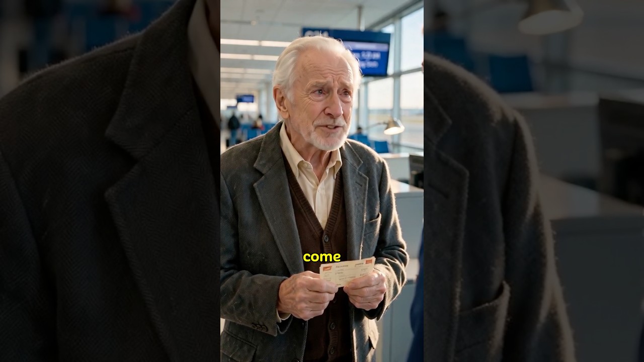 He Brought a Decades-Old Plane Ticket to the Gate… And One Woman Changed Everything #shortfilm