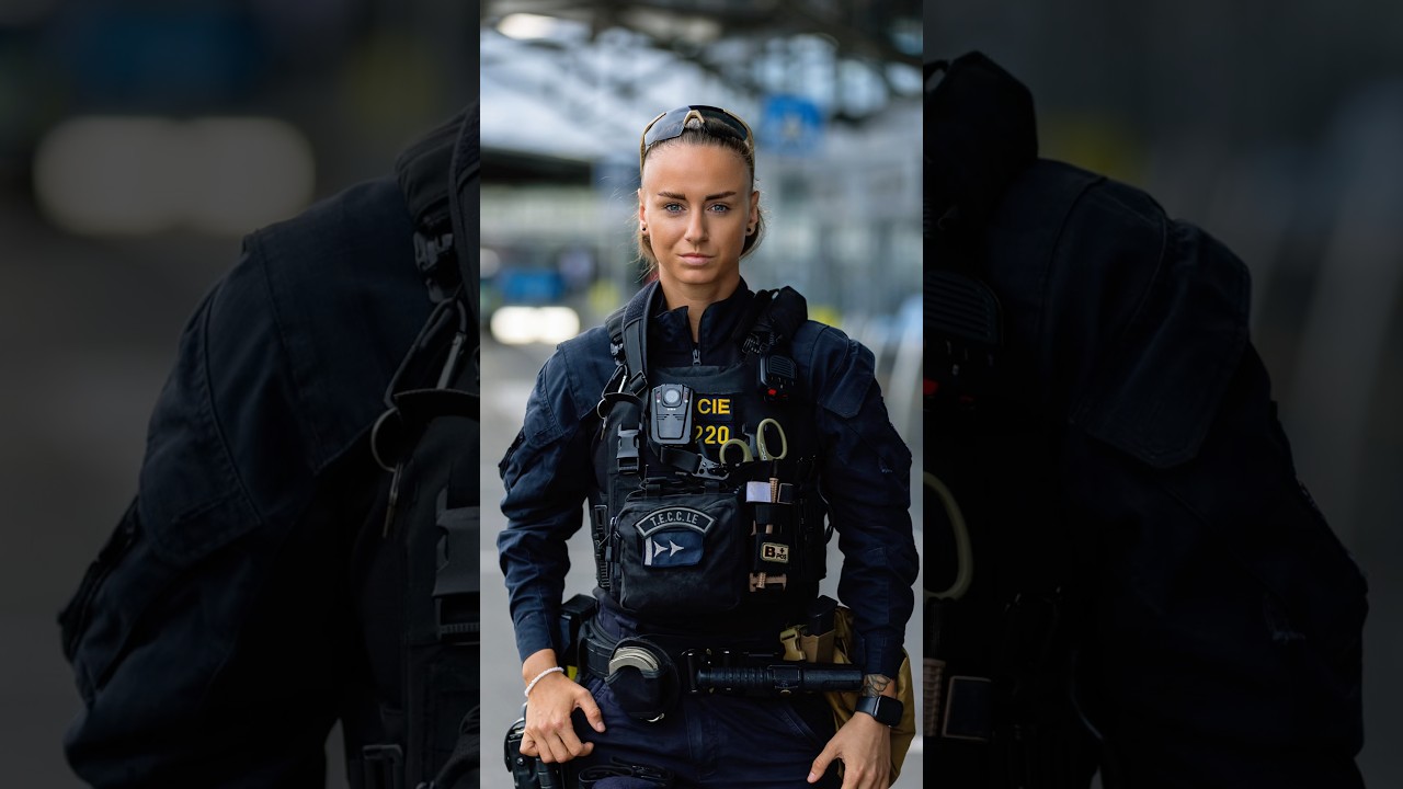 Surprised a Beautiful Police Officer From the Czech Republic ❤️ #police streetphotography #cop