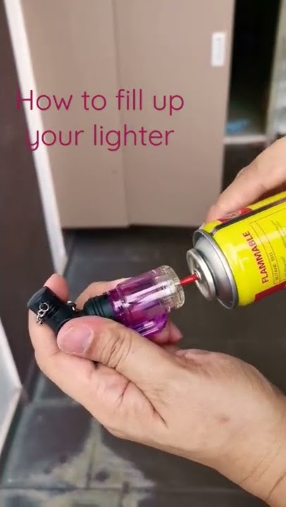 How to refill gas lighter (Gricket) #Shorts