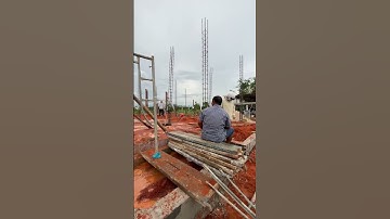 Thi công dựng và đổ bê tông cột trụ nhà cấp 4 Hàm Hiệp Bình Thuận - Đoàn Anh Quốc #shorts