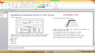 6º Ano Exercícios pdf Atividade I