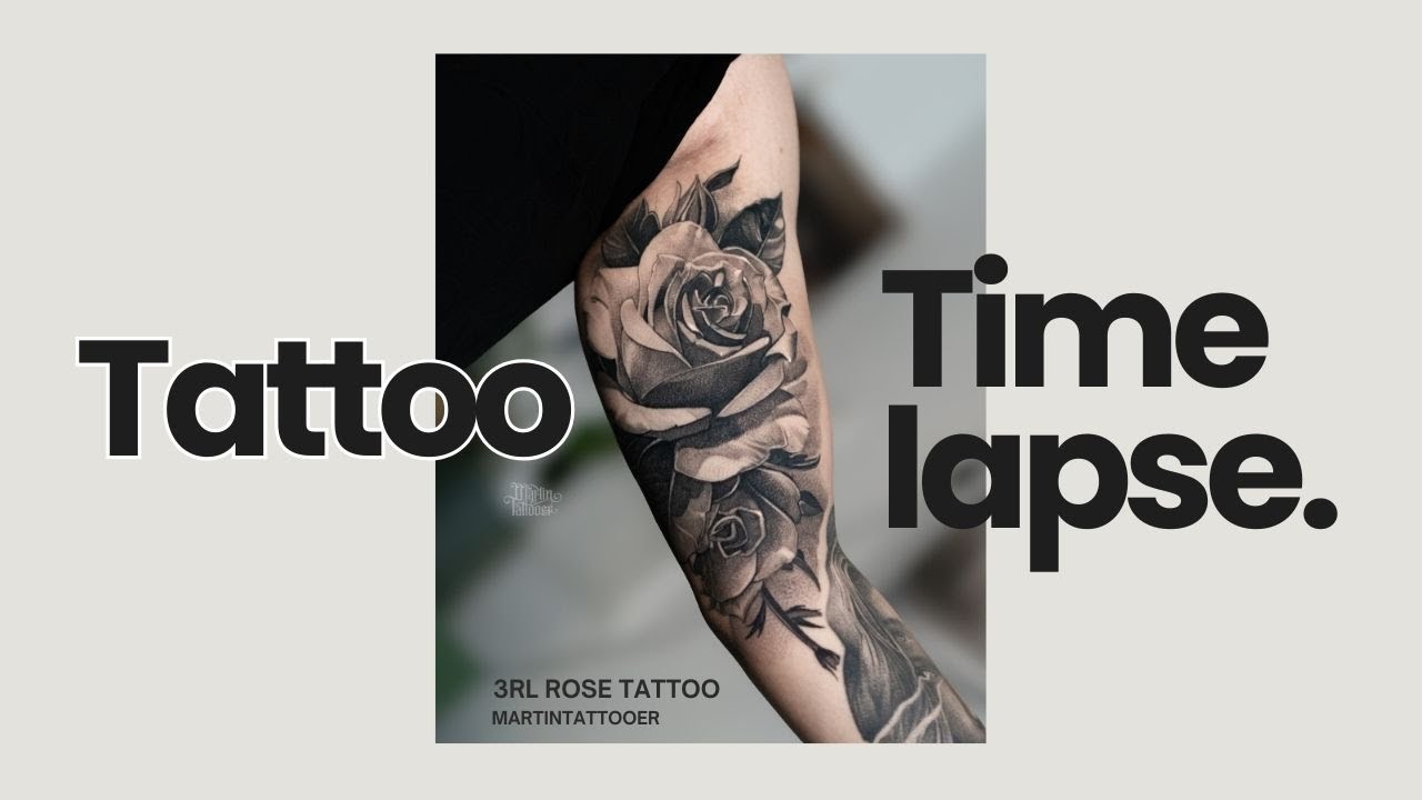 3rl Rose Tattoo on the Inner Bicep | Tattoo Sessions |