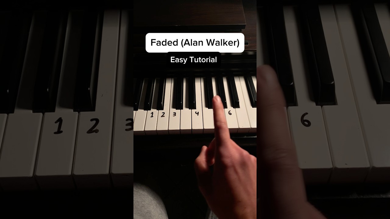 Faded by Alan walker - Use code (KEYS60) to get 60% off #piano #pianotutorial