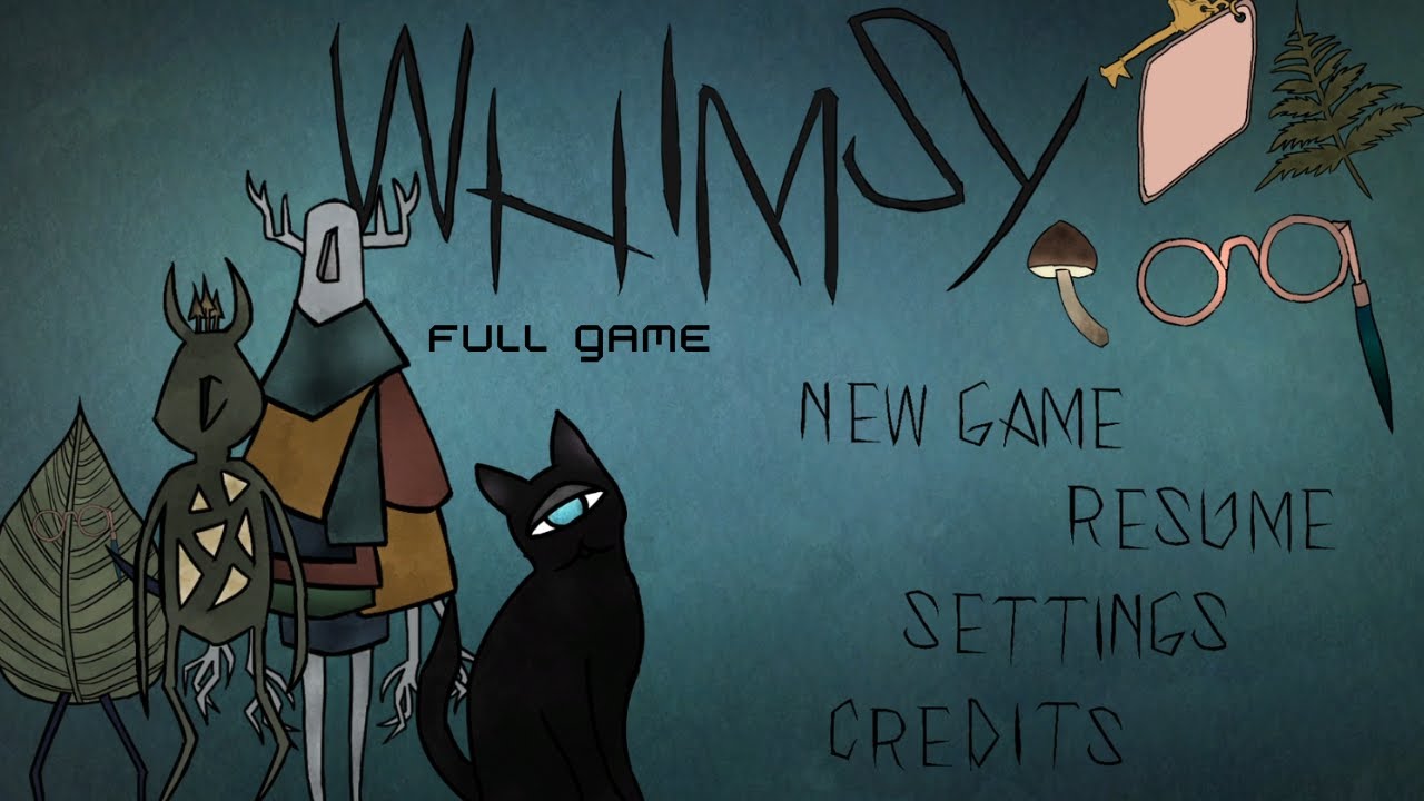 Whimsy - Hand-drawn point-and-click game with style - no commentary gameplay