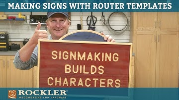 Making Signs with a Router and Templates | Rockler Demo